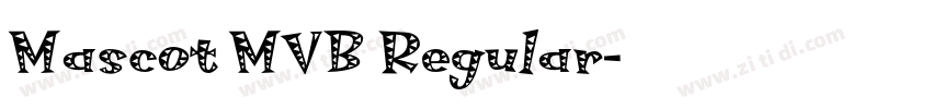 Mascot MVB Regular字体转换